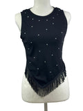 Rhinestone Fringe Western Tank Top