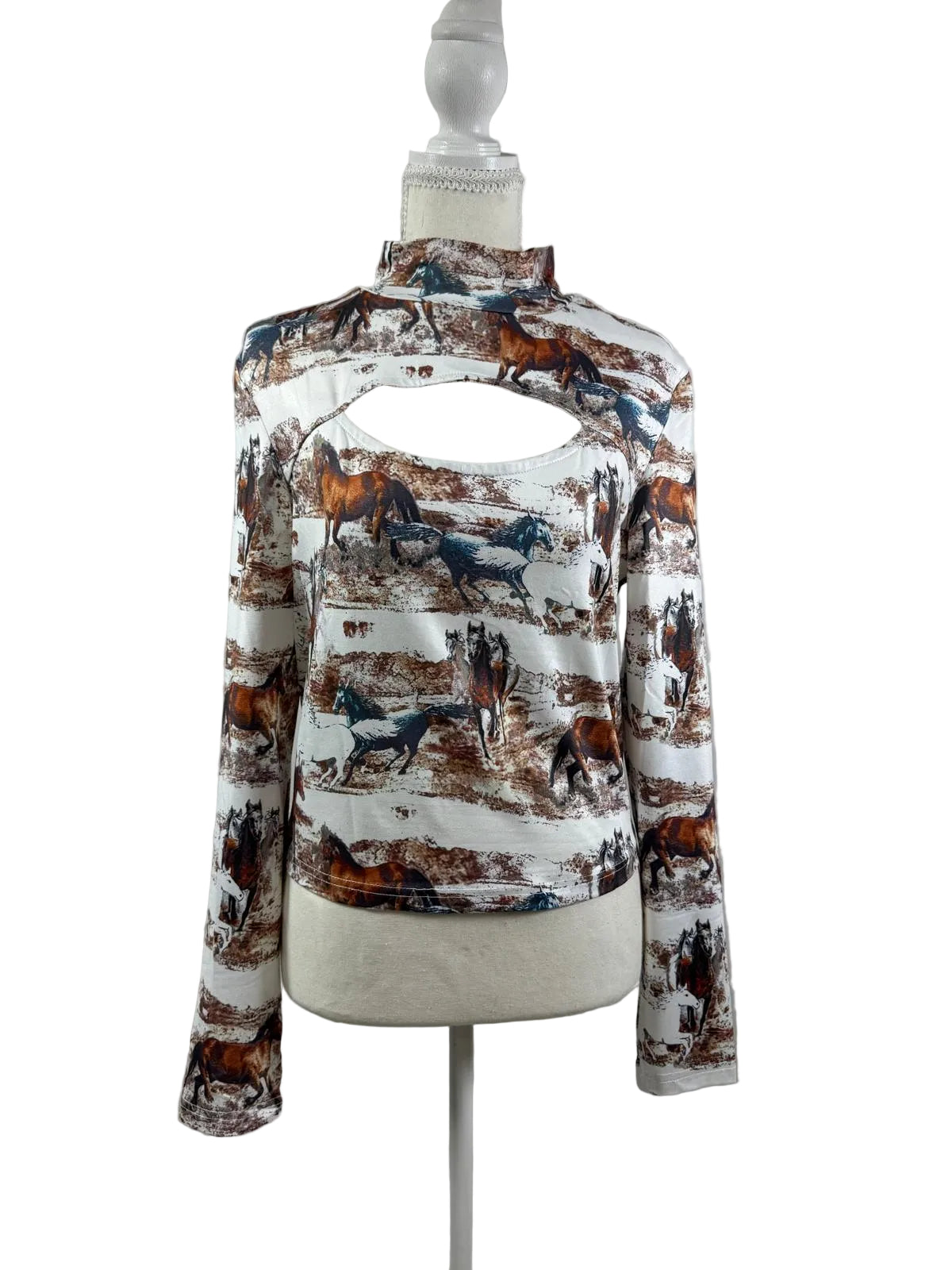 Wild Horse Peekaboo Western Top