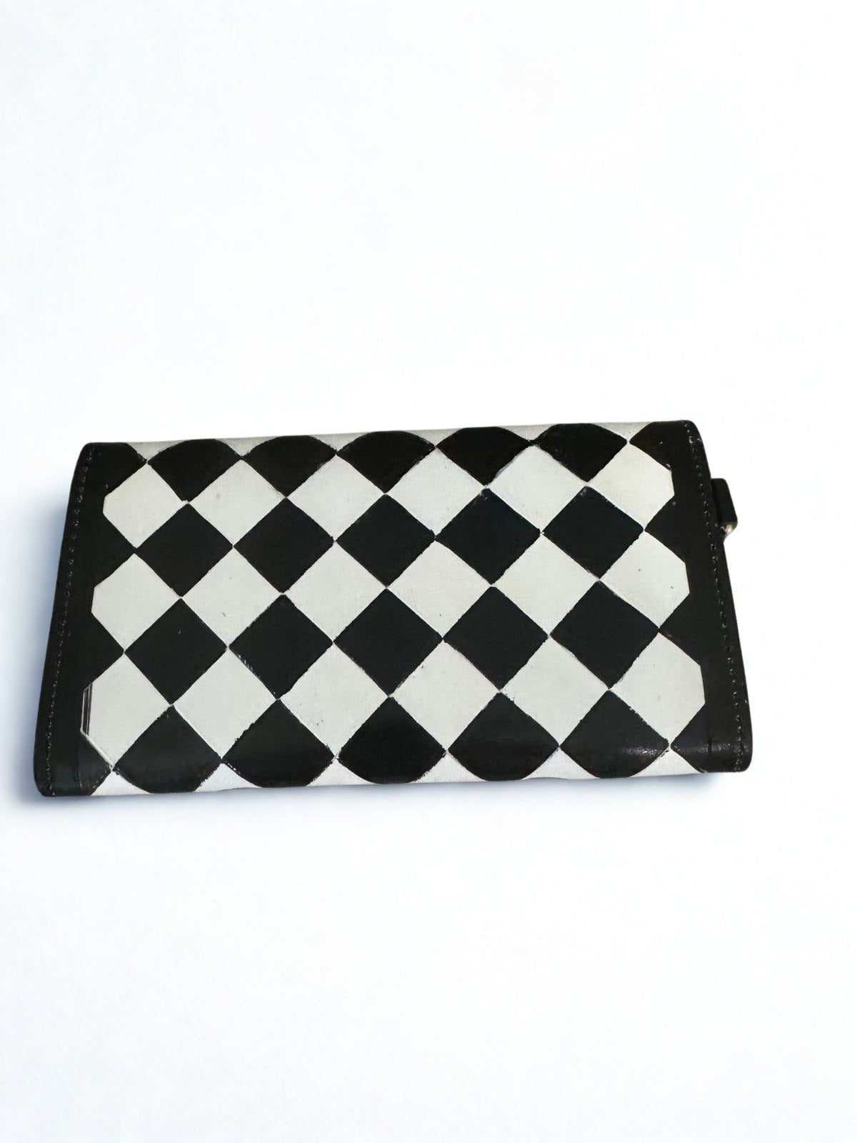 Cherry Diamond Hand-Painted Wallet
