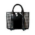 High Society Hide Tote – Genuine Leather Hair-on-Hide Western Handbag with Fringe