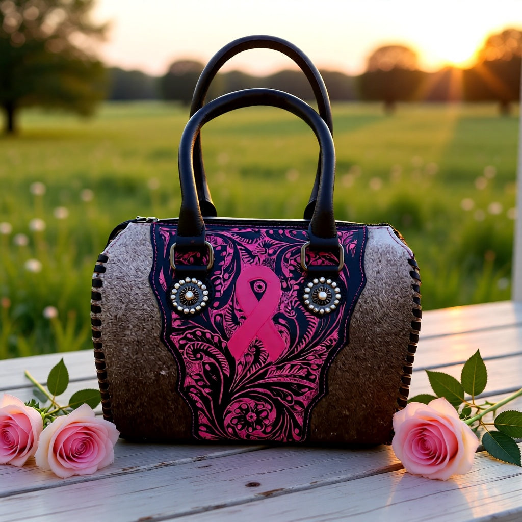 Hope & Strength Pink Ribbon Speedy Women's Handbag
