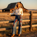 The Desert Rider Western Print Trousers