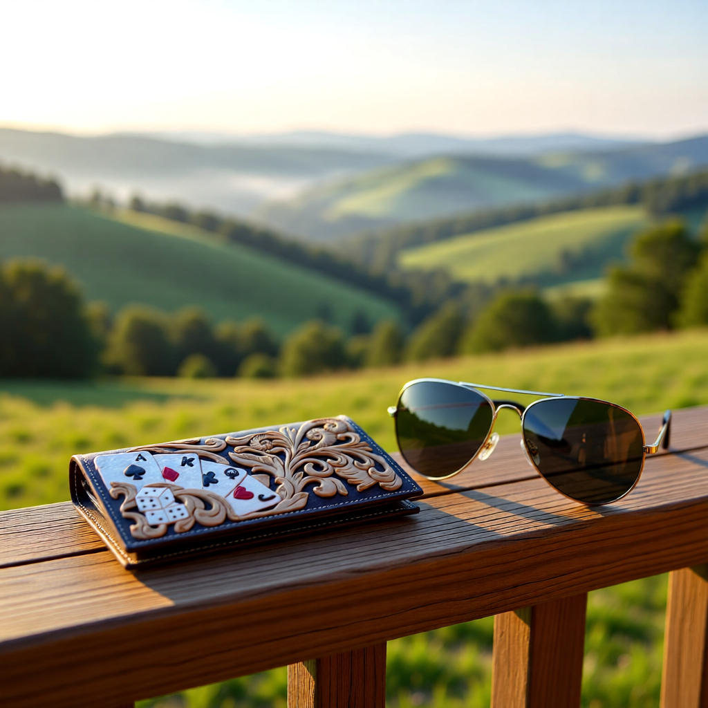 The Lucky Belle – Tooled Leather Wallet