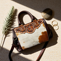 The Aspen Belle– Cowhide & Tooled Leather Satchel