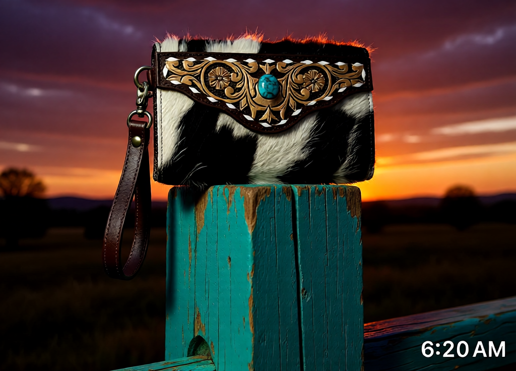 Heritage Collection Cowhide & Hand-Tooled Leather Wallet
