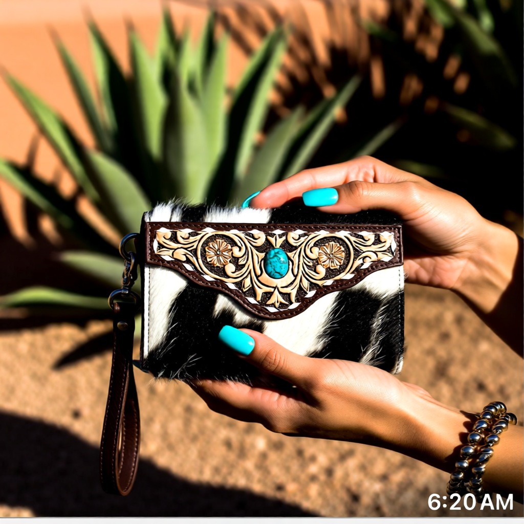 Heritage Collection Cowhide & Hand-Tooled Leather Wallet