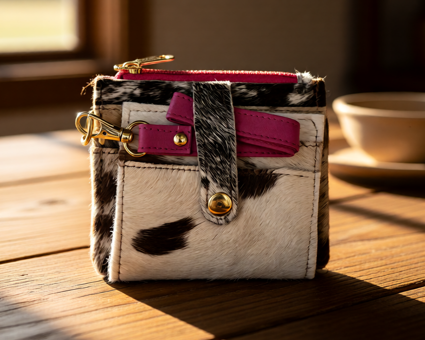 Hide Heritage Card Wallet with Wristlet Strap