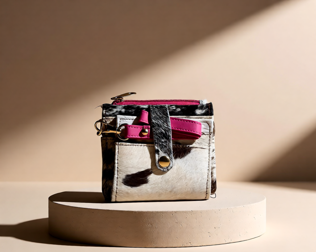 Hide Heritage Card Wallet with Wristlet Strap