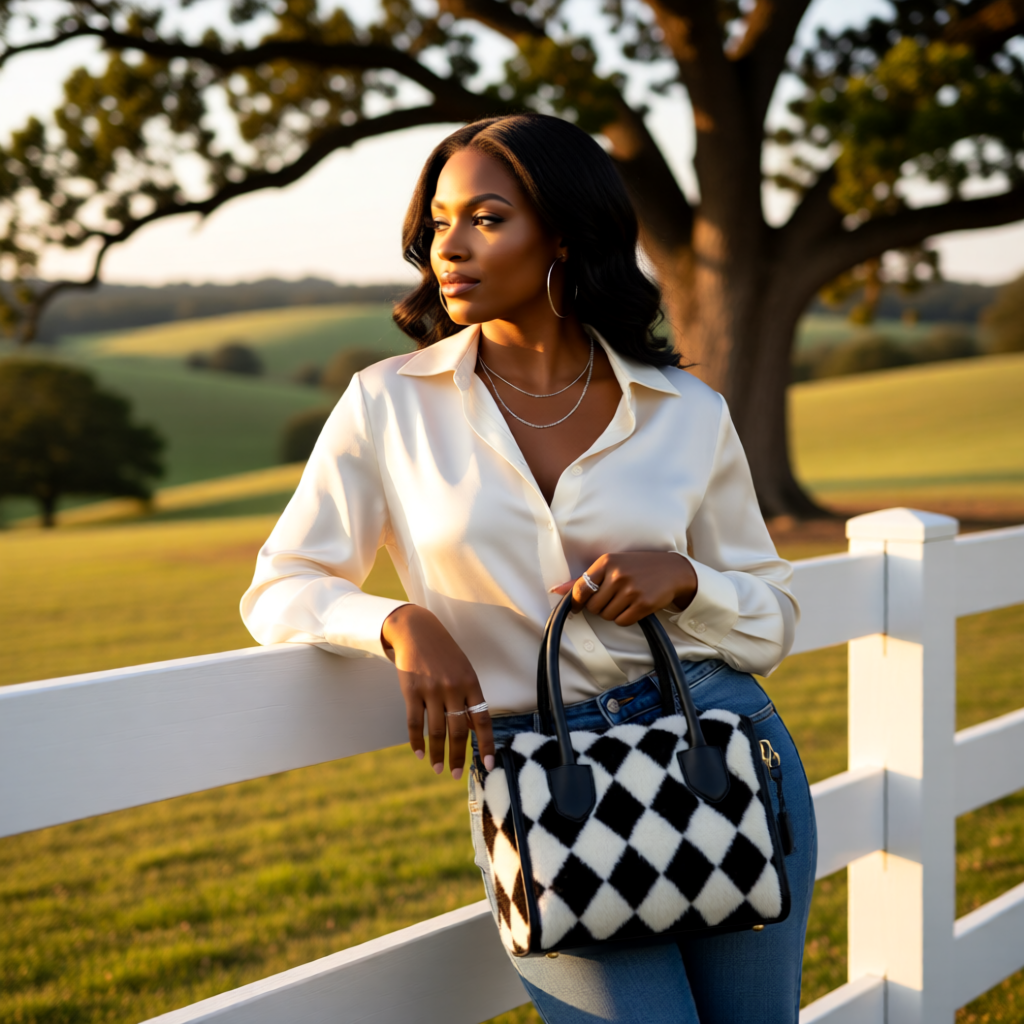 Black Diamond Hide Leather Speedy Bag