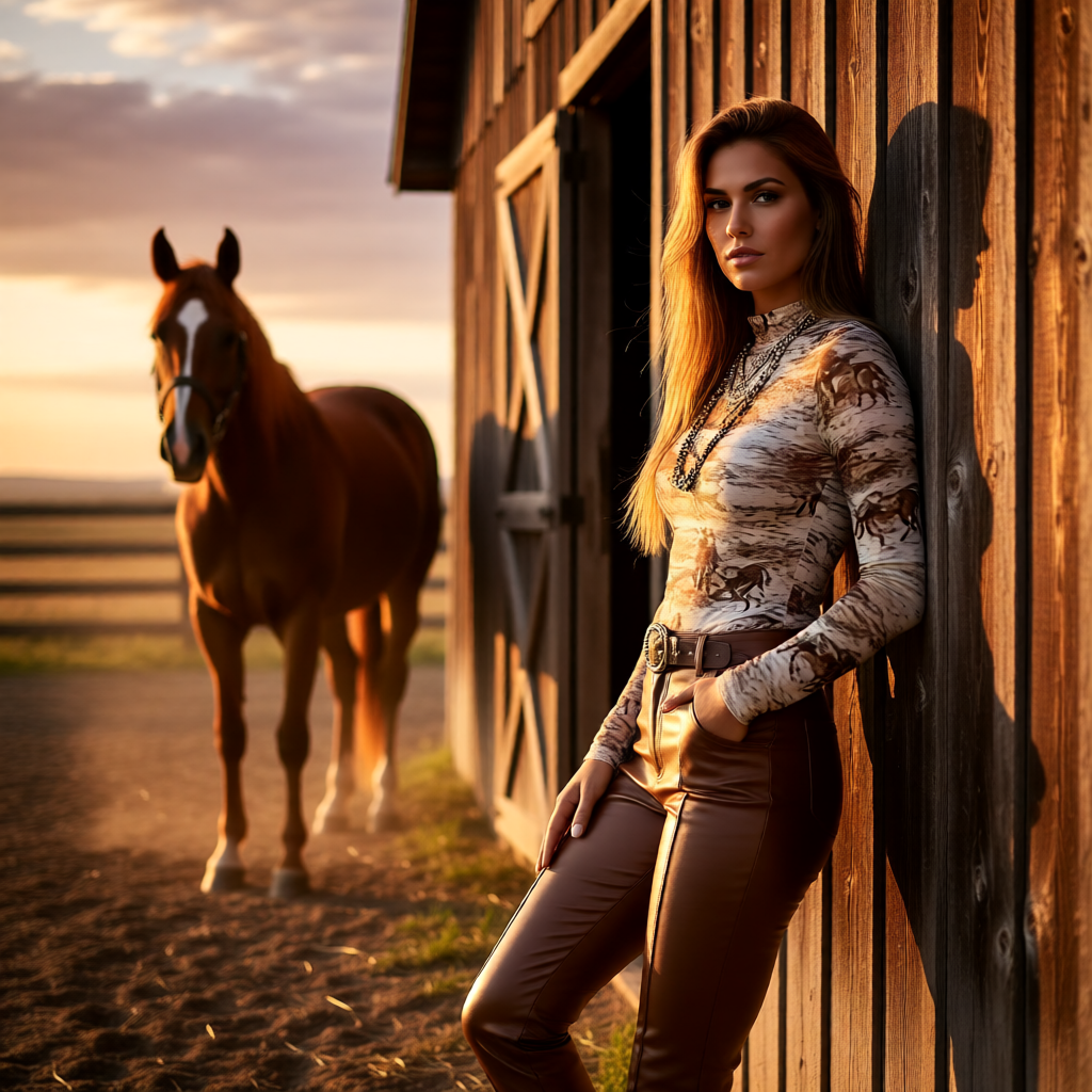 Wild Horse Peekaboo Western Top