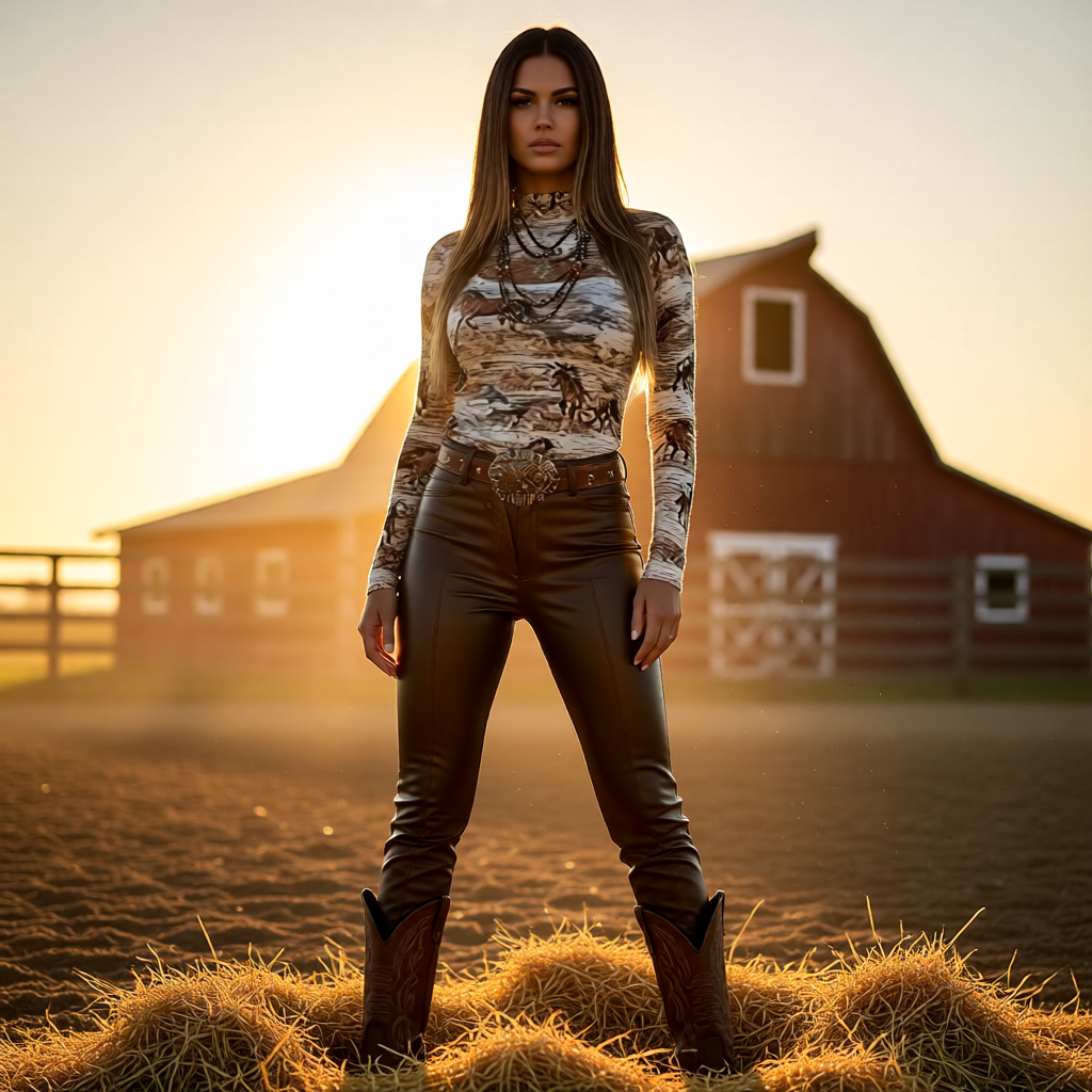 Wild Horse Peekaboo Western Top