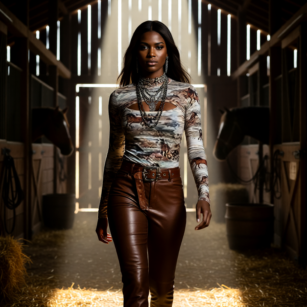 Wild Horse Peekaboo Western Top