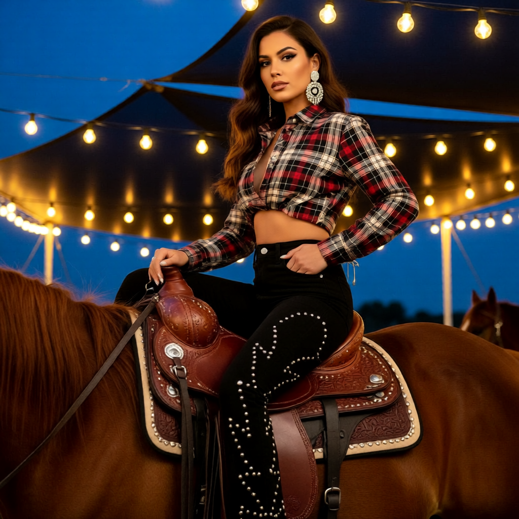 The Jolene Studded Bootcut Jeans