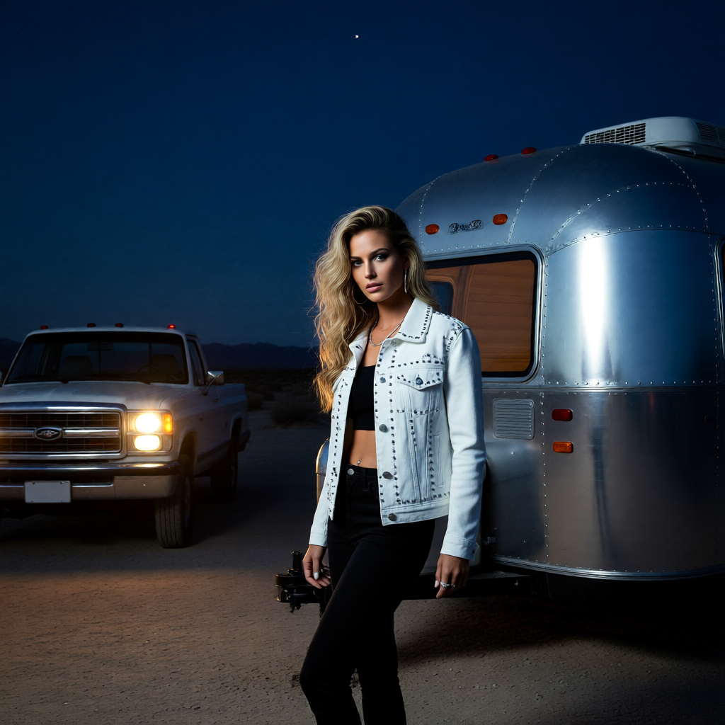 The Santa Fe Starlight Studded Denim Jacket