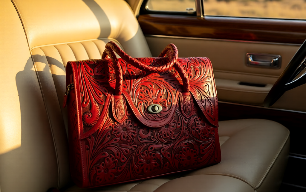 The Scarlet Bloom Handbag