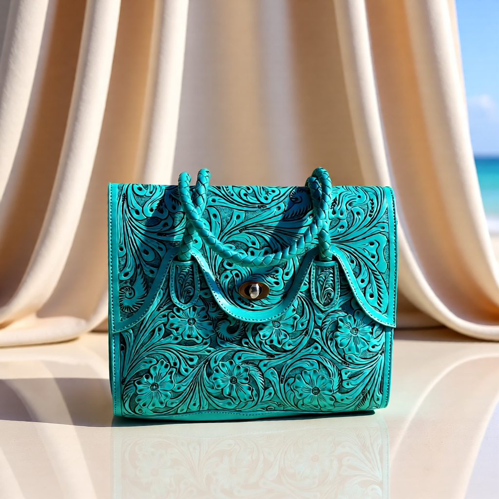 The Scarlet Bloom Handbag