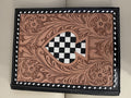 The Wild Card Portfolio Hair-On-Hide & Hand-Tooled Leather Executive Portfolio
