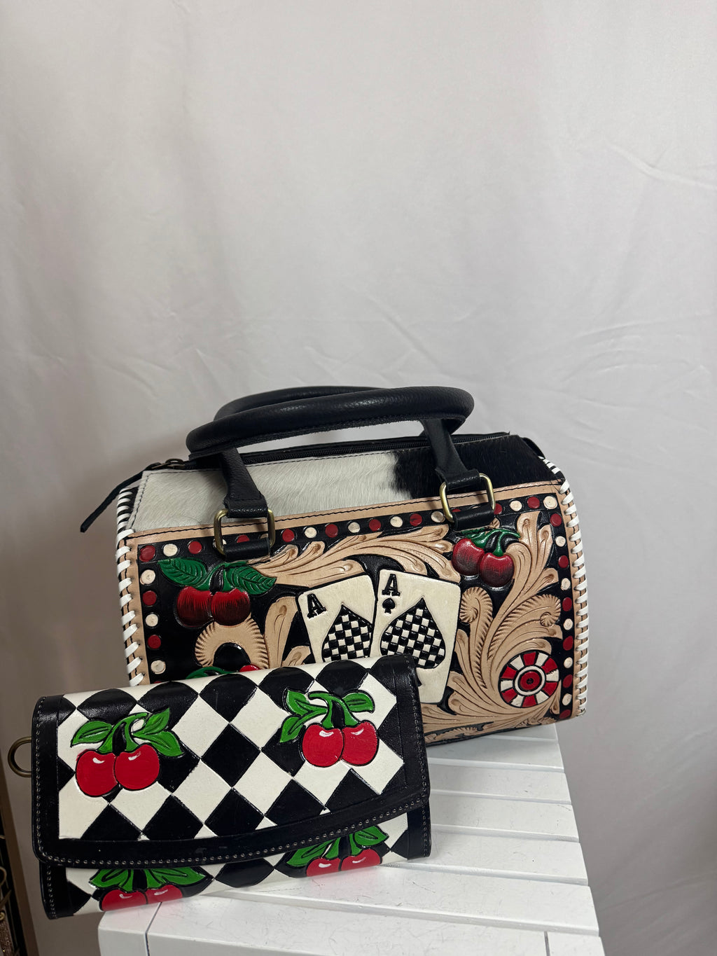 Medium Speedy Handbag & Matching Wallet Complete Collection Set Live