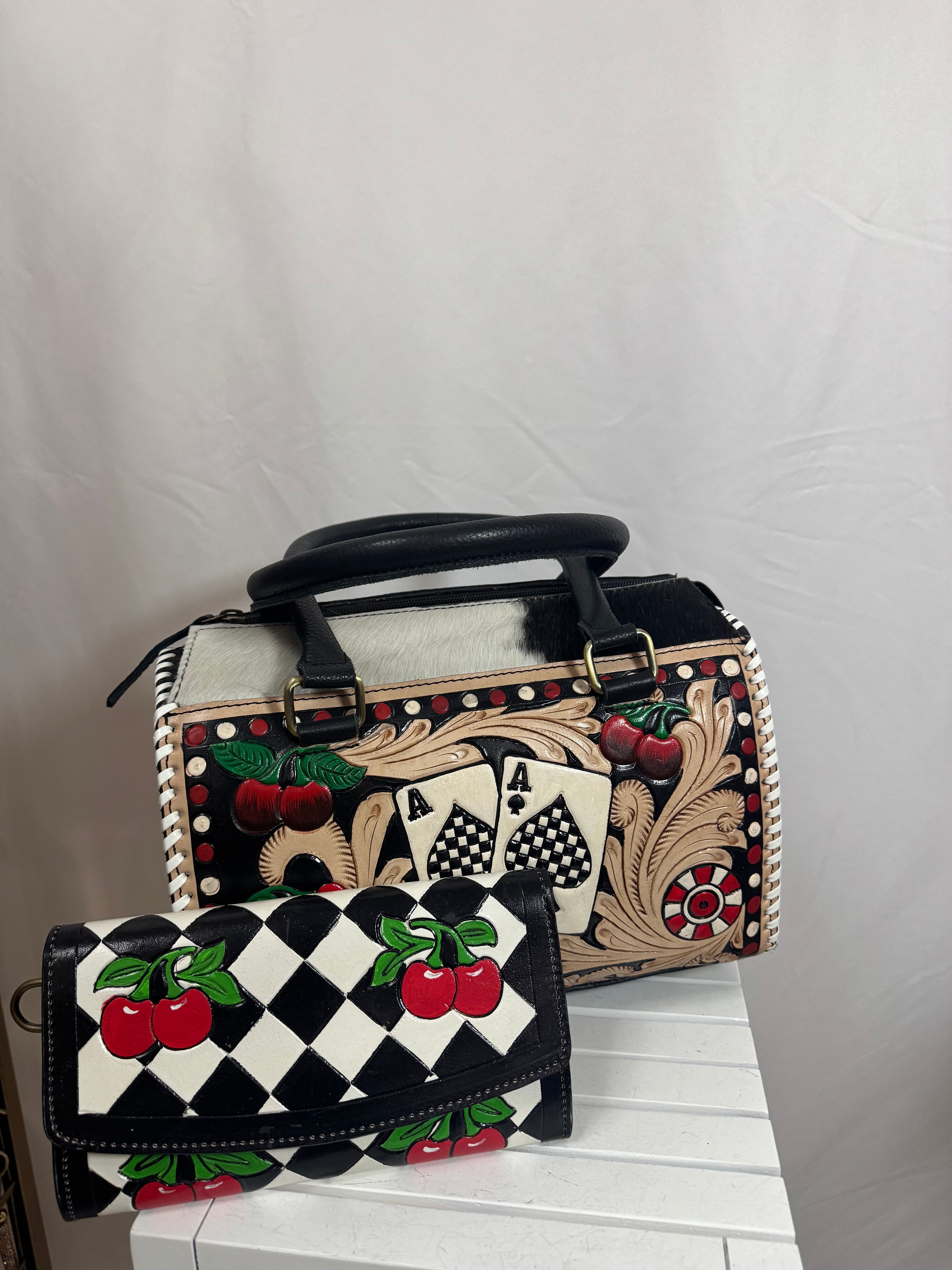 Medium Speedy Handbag & Matching Wallet Complete Collection Set Live
