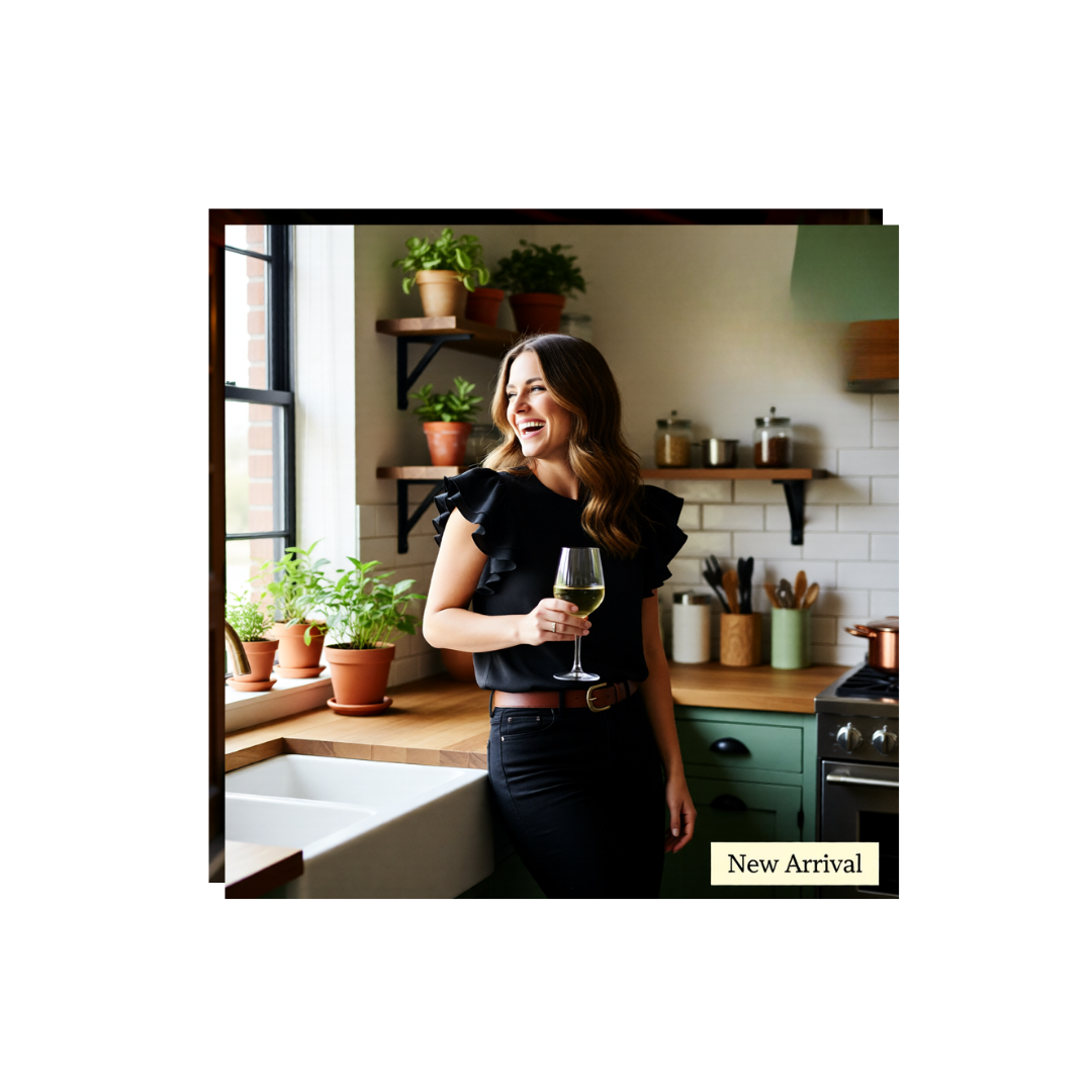 Ruffle Sleeve Boutique Top