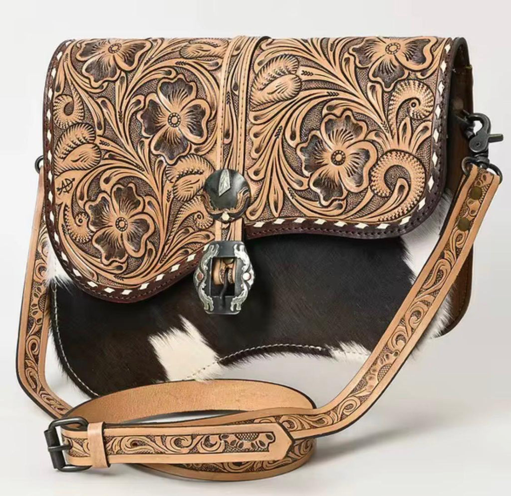 Saddle Blossom Crossbody Bag