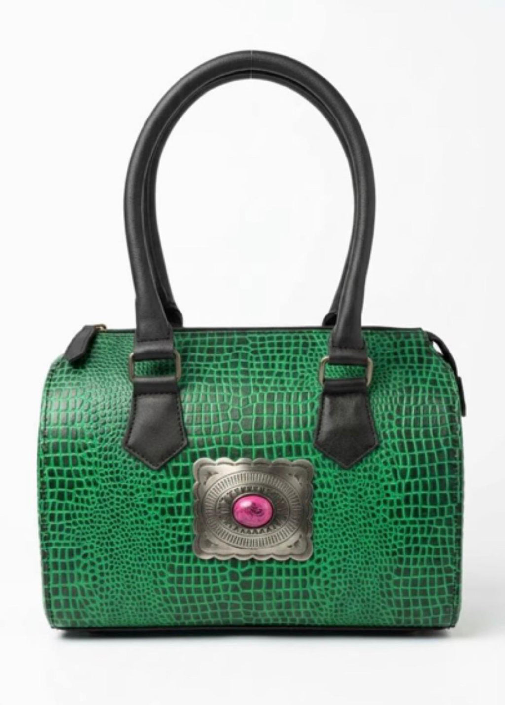 Desert Jewel Medium Speedy Handbag –Embossed Genuine Leather Women's Handbag