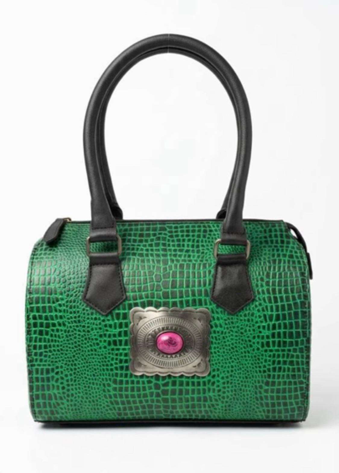 Desert Jewel Medium Speedy Handbag –Embossed Genuine Leather Women's Handbag