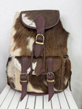 Prairie Wanderer Collection – Small Genuine Hair-on-Hide Western Backpack