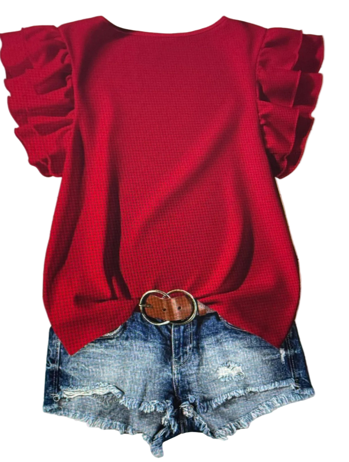 Ruffle Sleeve Boutique Top