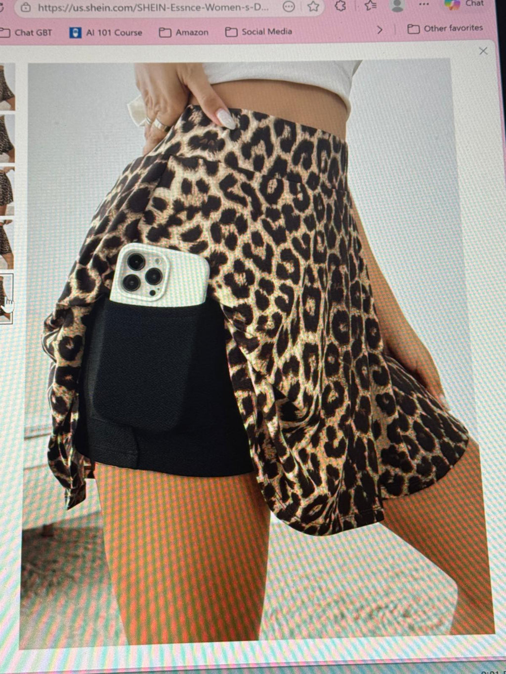 Leopard Print High Waist Skort | Stylish Boutique Skirt Shorts