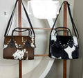 Outlaw Collection Cowhide & Whipstitched Leather Handbag