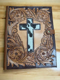 The Wild Portfolio Hair-On-Hide & Hand-Tooled Leather Executive Portfolio