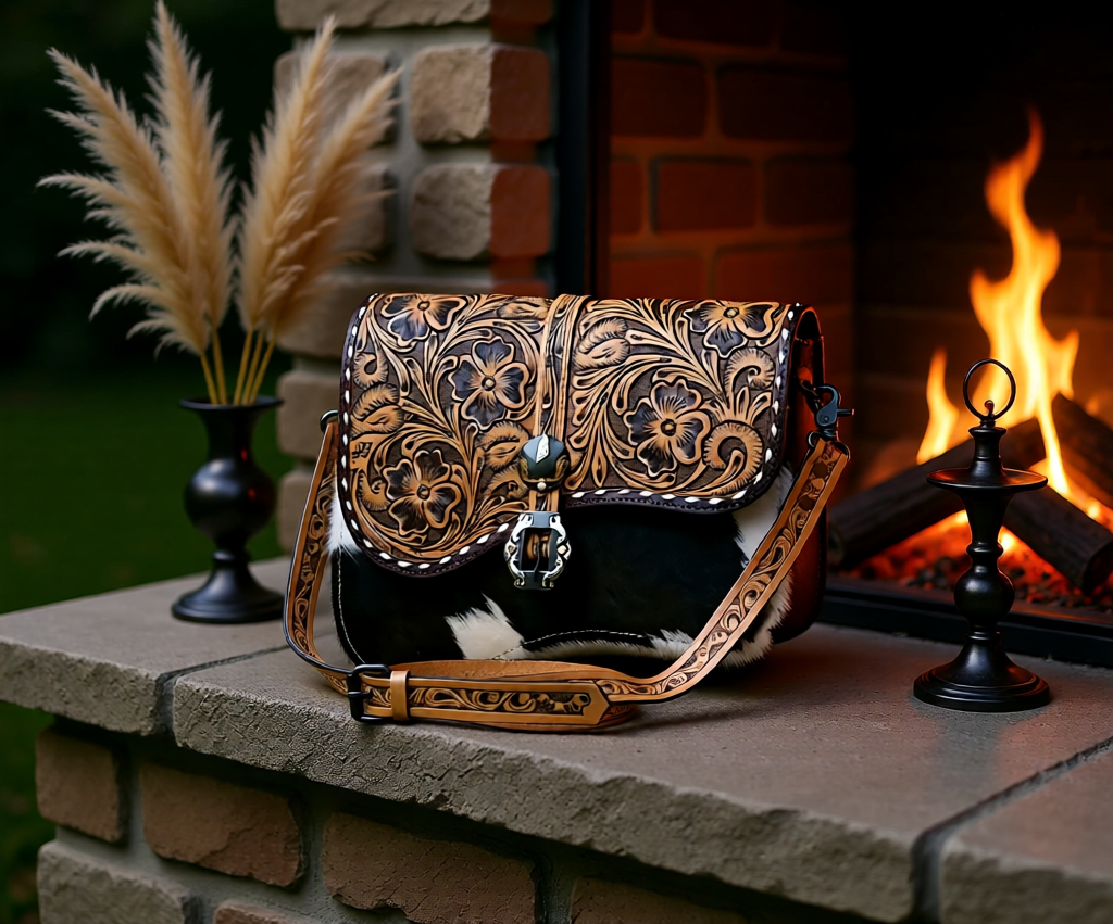 Saddle Blossom Crossbody Bag