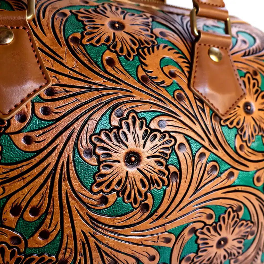 Turquoise Garden Speedy Woman's Handbag