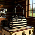 Tuxedo Trails Hair-On-Hide Medium Speedy Bag