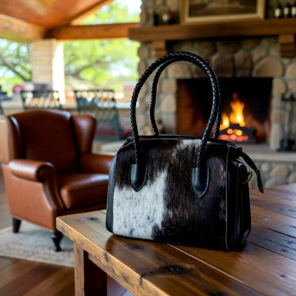 Terry Ranch Hide Collection, Genuine Leather Hair-on-Hide Speedy Handbag
