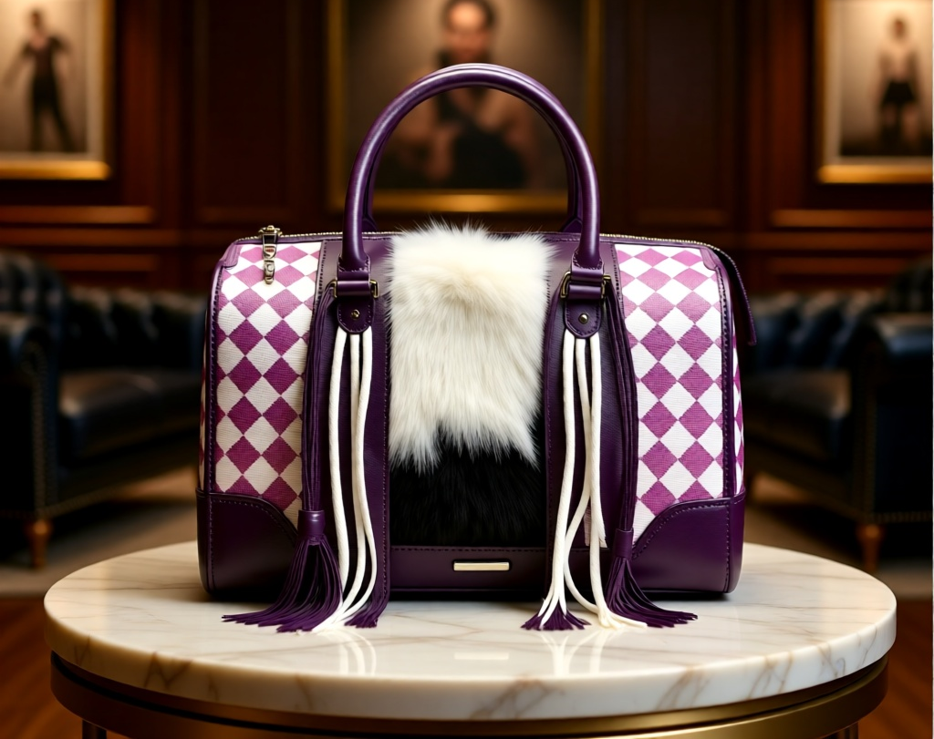 Checkmate Cowgirl Hair-On-Hide Fringe Speedy Bag