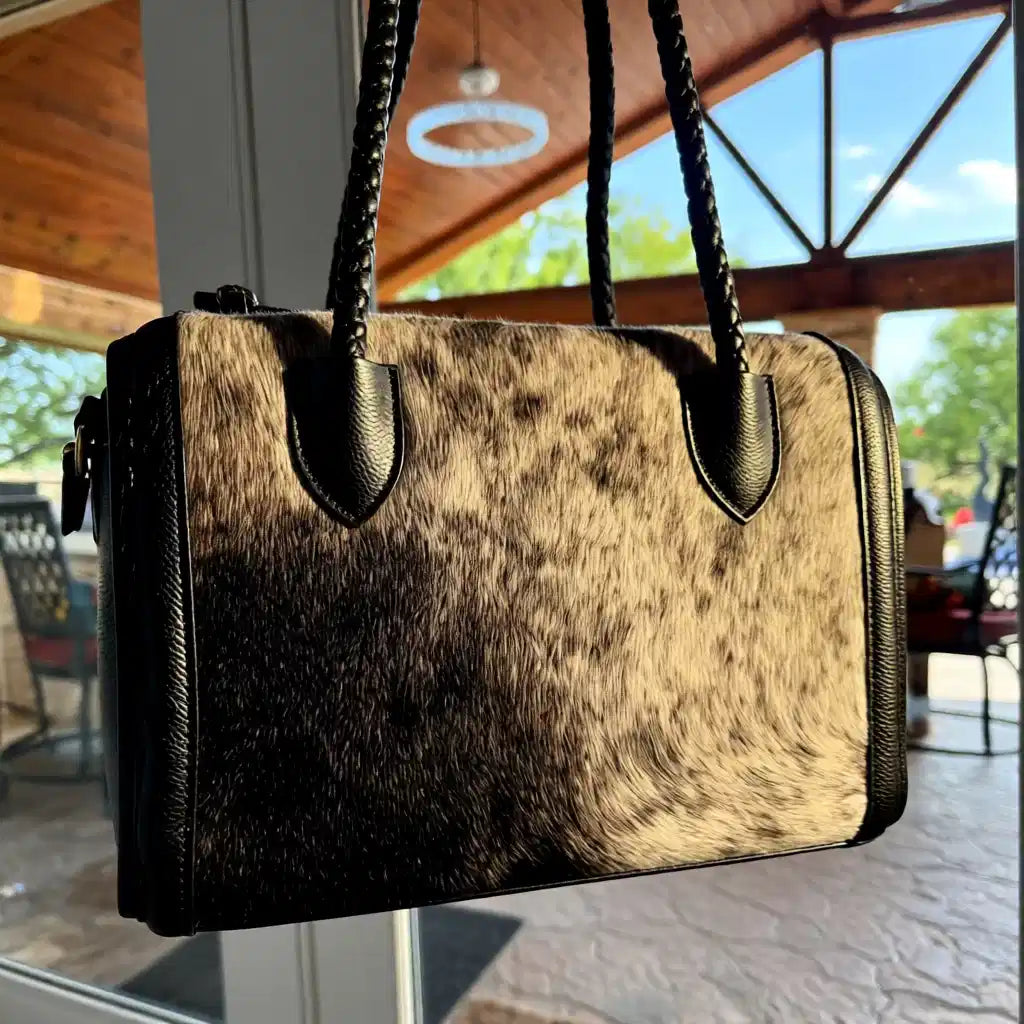 Terry Ranch Hide Collection, Genuine Leather Hair-on-Hide Speedy Handbag
