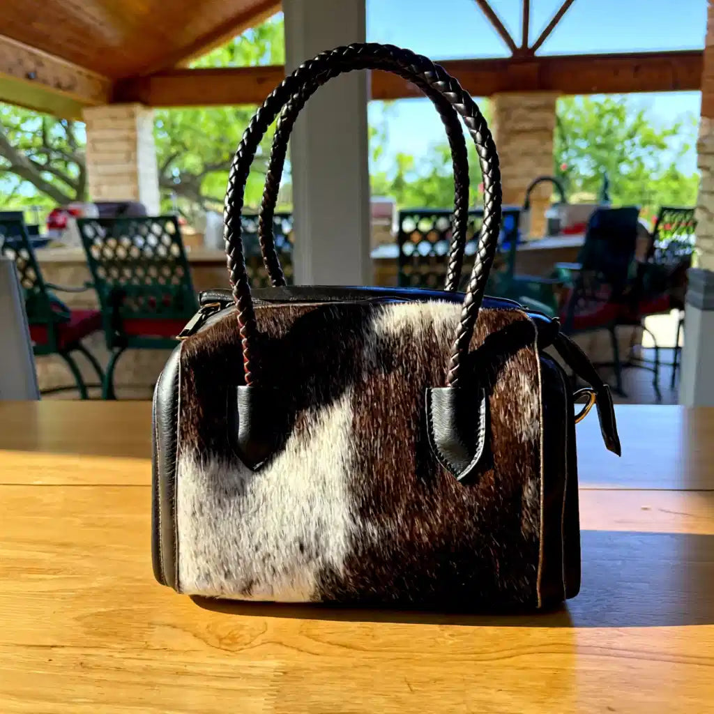 Terry Ranch Hide Collection, Genuine Leather Hair-on-Hide Speedy Handbag