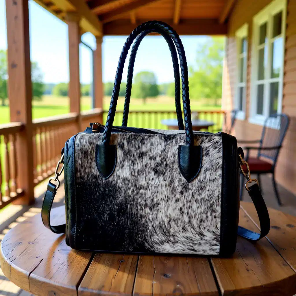 Terry Ranch Hide Collection, Genuine Leather Hair-on-Hide Speedy Handbag