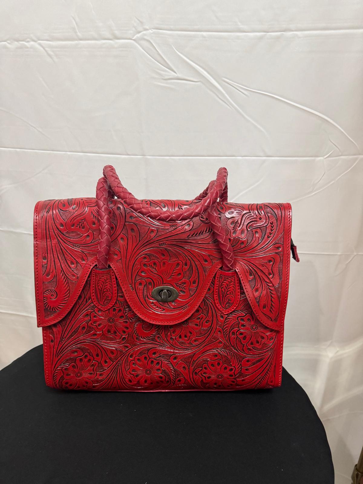 The Scarlet Bloom Handbag